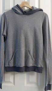 Grayish Blue/White Striped Sweater